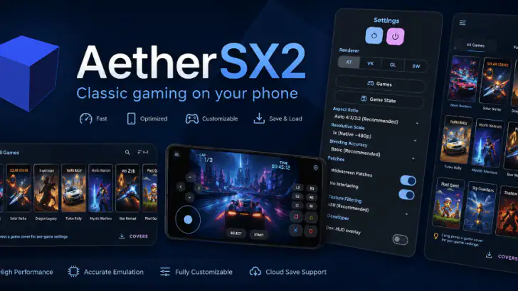 AetherSX2 Emulator feature graphic