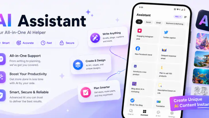 AI Chat App- Chatbot Assistant feature graphic