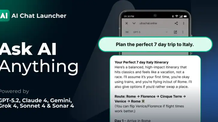 AI Chat Launcher: AI Assistant feature graphic