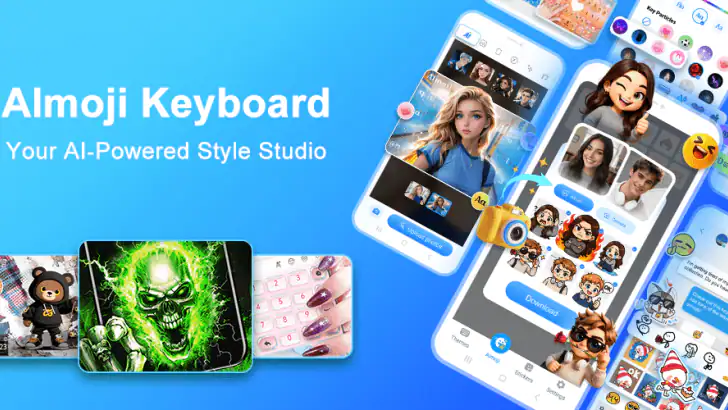 AImoji Keyboard - AI Stickers feature graphic