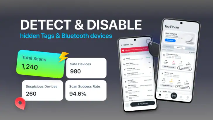 Air Tag Detector: Find & Track feature graphic