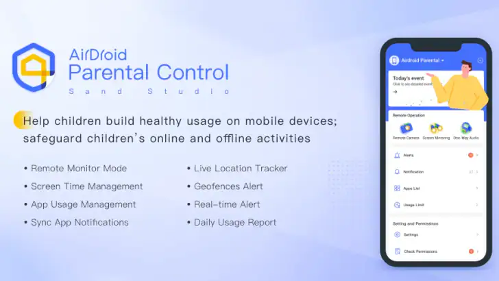 AirDroid Parental Control feature graphic