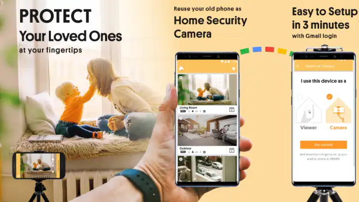 AlfredCamera Home Security app feature graphic