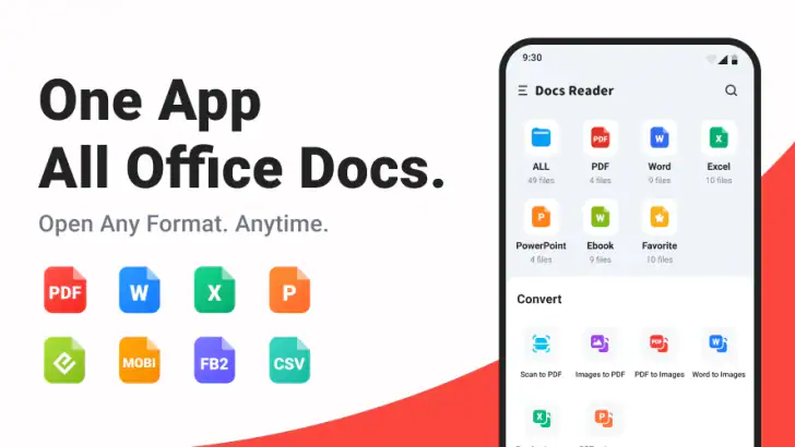 All Docs Reader - View & Edit feature graphic