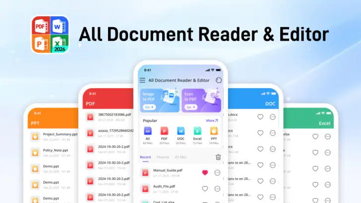 All Document Reader & Editor feature graphic