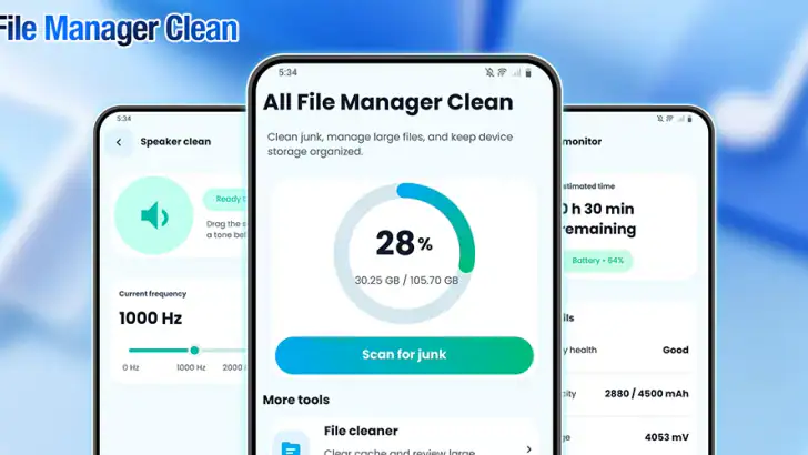 All File Manager Clean feature graphic