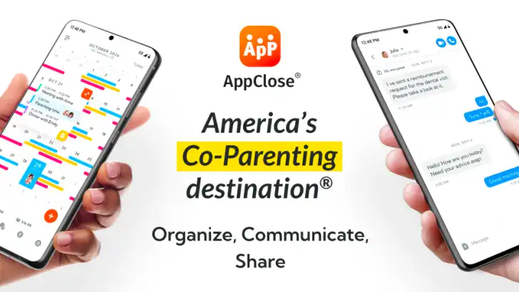 AppClose: Co-Parent Essentials feature graphic