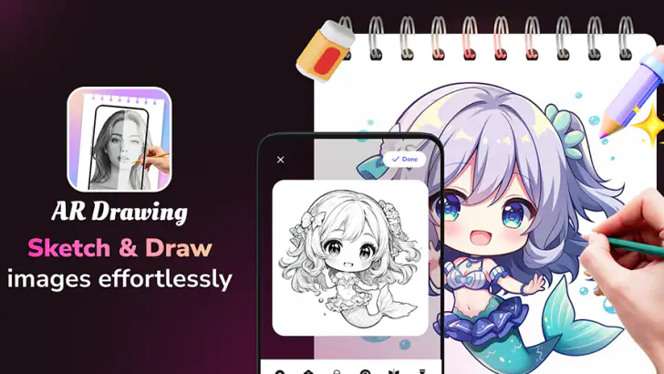 AR Sketch : Sketch & Trace feature graphic