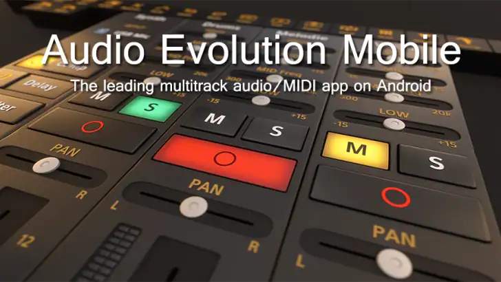 Audio Evolution Mobile Studio feature graphic