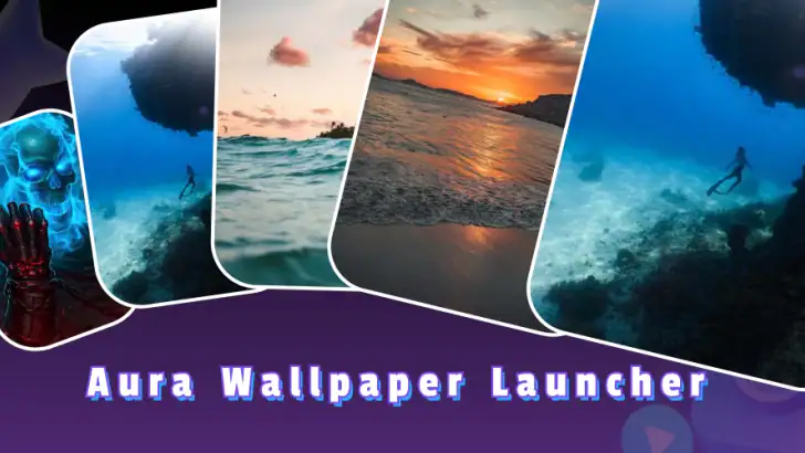 Aura Wallpaper Launcher feature graphic