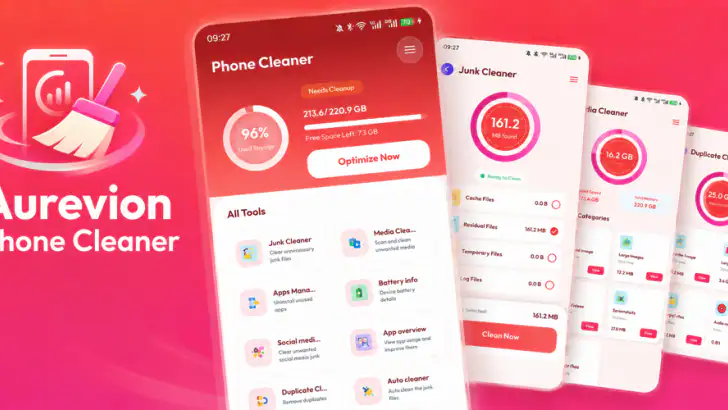 Aurevion Phone Cleaner feature graphic