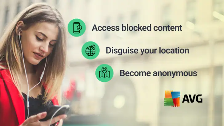 AVG Secure VPN Proxy & Privacy feature graphic