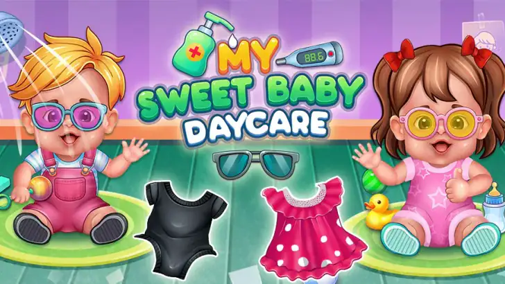 Baby Care & Babysitter Game feature graphic
