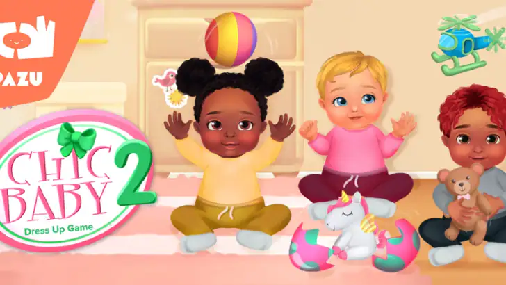 Baby care game & Dress up feature graphic