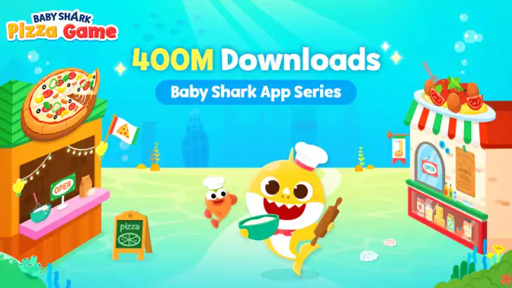 Baby Shark Pizza Game for Kids feature graphic
