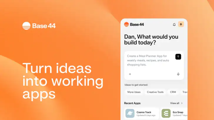 Base44: Build Apps with AI feature graphic