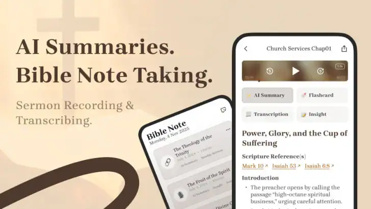 Bible Note Taker & Recorder feature graphic