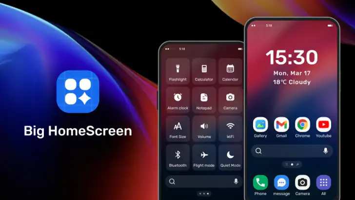 Big HomeScreen - Easy & Smooth feature graphic