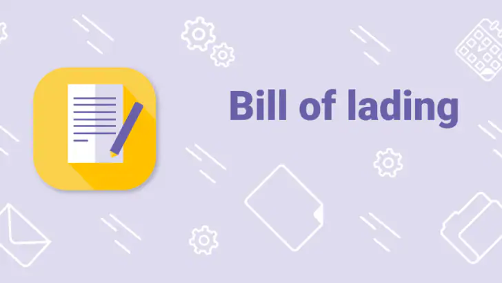 Bill of lading feature graphic