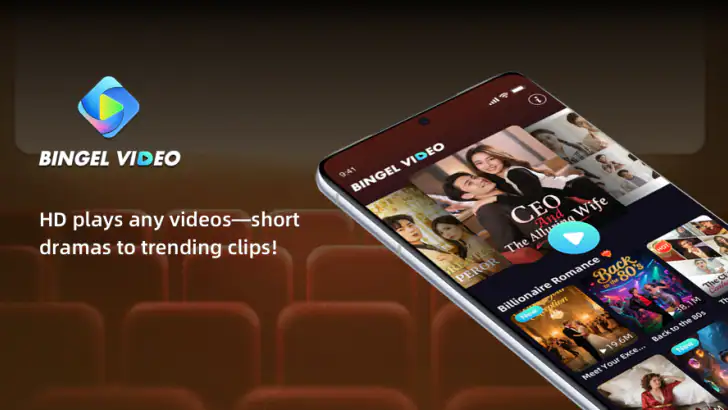Bingel Video: HD Player Hub feature graphic