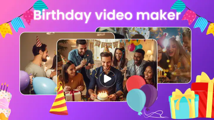 Birthday Video Maker With Song feature graphic