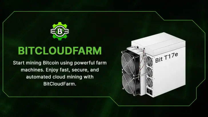BitCloudFarm Miner, BTC Mining feature graphic