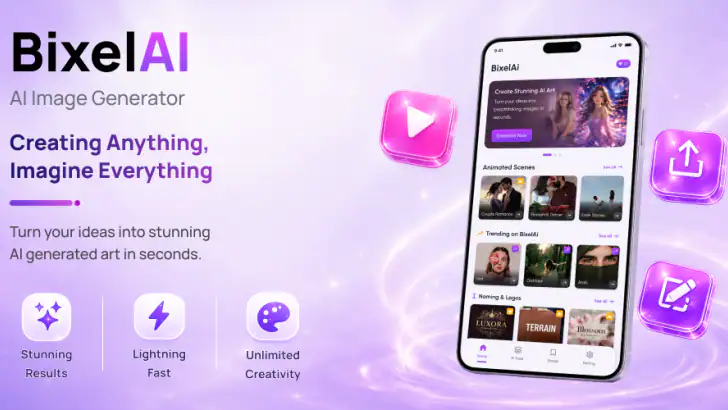 BixelAI - Image & Video Maker feature graphic