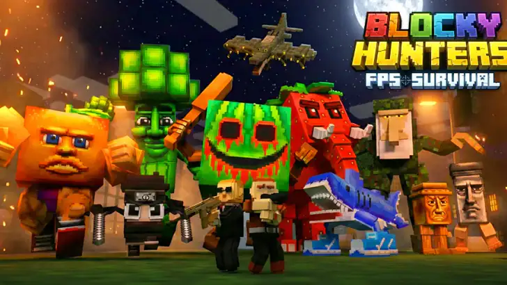 Blocky Hunters: FPS Survival feature graphic