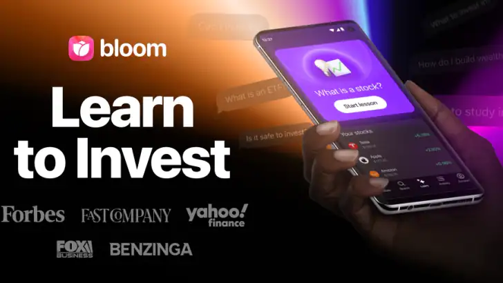 Bloom: Learn to Invest feature graphic
