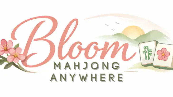 Bloom Mahjong Anywhere feature graphic