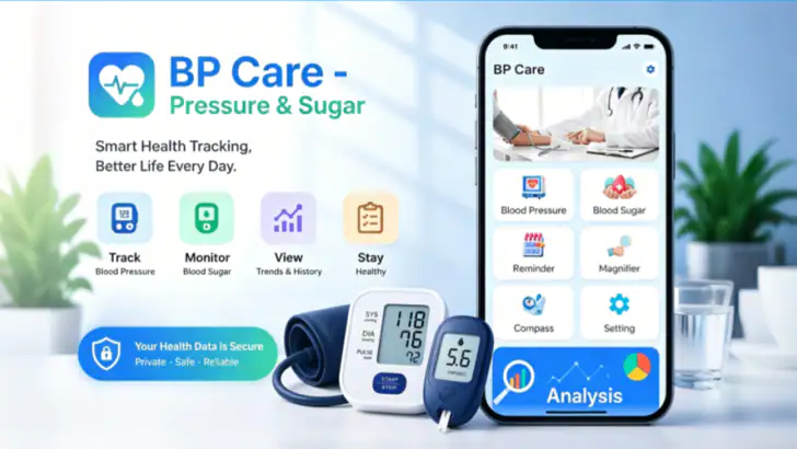 BP Care - Pressure & Sugar feature graphic