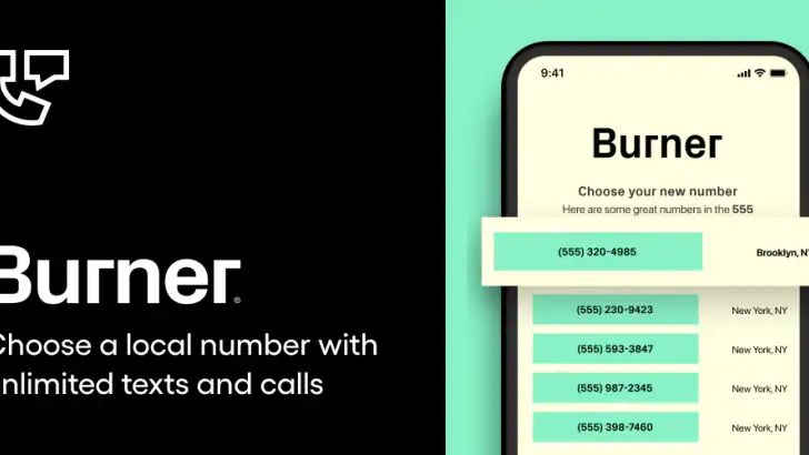 Burner: Second Phone Number feature graphic