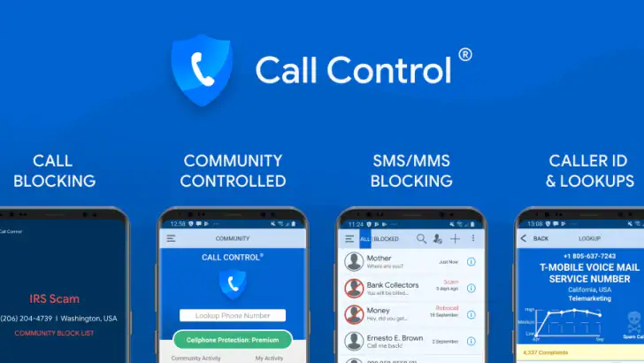 Call Control. Call Blocker feature graphic