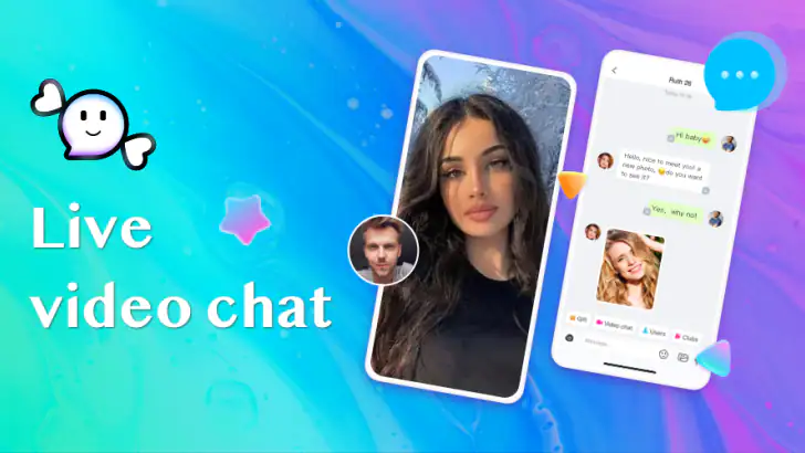 Candy Chat - Live video chat feature graphic