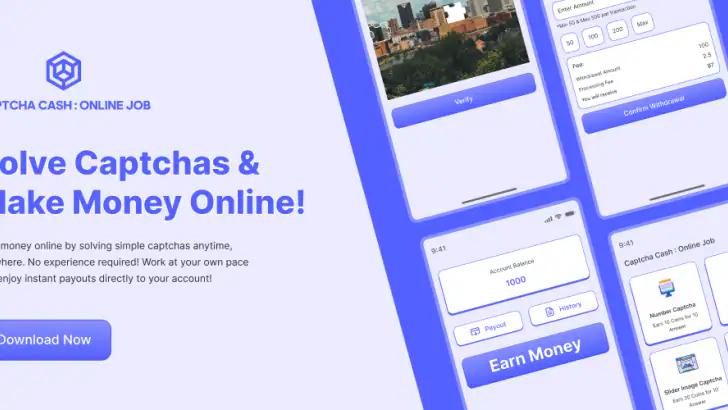 Captcha Entry: Typing Job work feature graphic