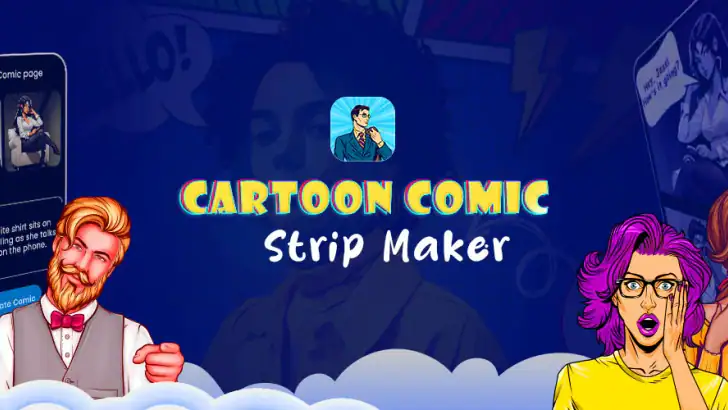 Cartoon Comic Strip Maker feature graphic