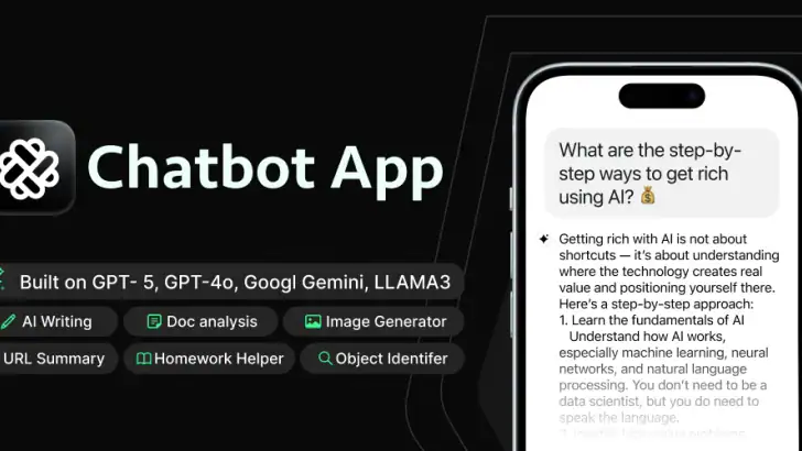 Chatbot App - AI Assistant feature graphic