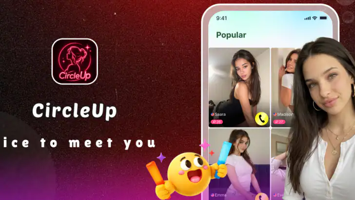CircleUp - Live Video Chat feature graphic