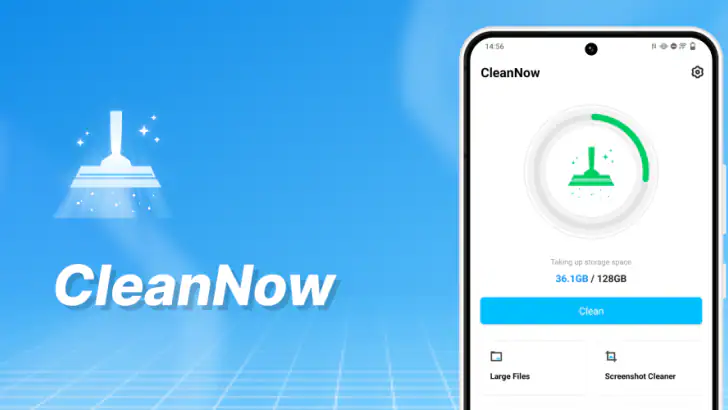 CleanNow feature graphic