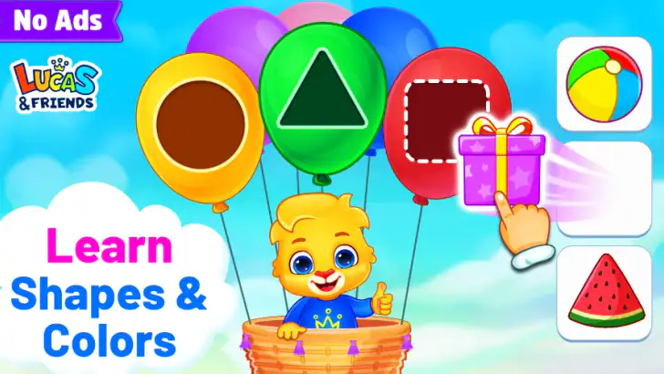 Colors & Shapes: Coloring game feature graphic