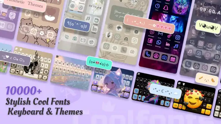 Cool Fonts Keyboard & Themes feature graphic