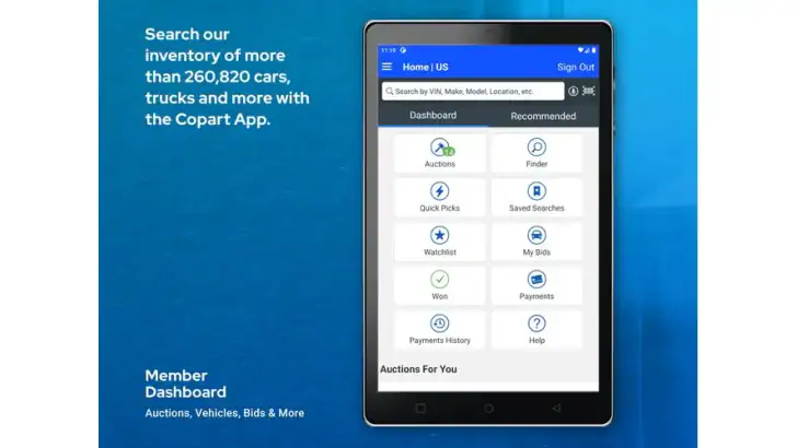 Copart - Online Auto Auctions feature graphic