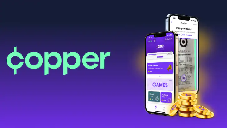 Copper: Earn Cash Rewards feature graphic