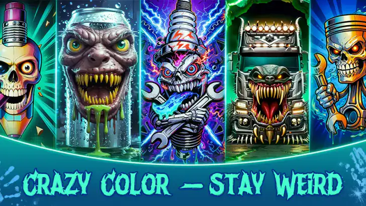 Crazy Color: Color by Number feature graphic