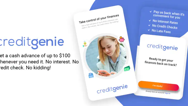 Credit Genie: Get Cash Advance feature graphic