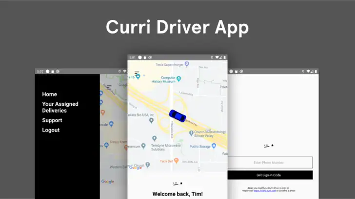 Curri Driver feature graphic