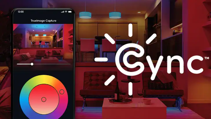 Cync (the new name of C by GE) feature graphic