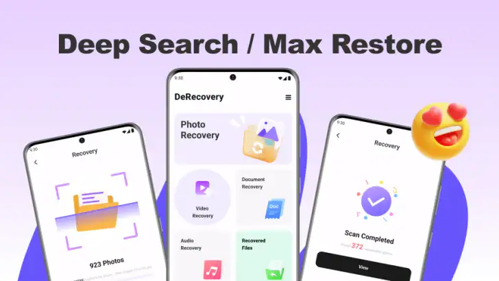 DeRecovery — Recover Photo feature graphic