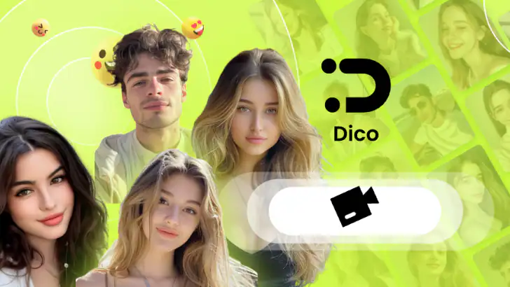Dico - Video Chat & Meet feature graphic