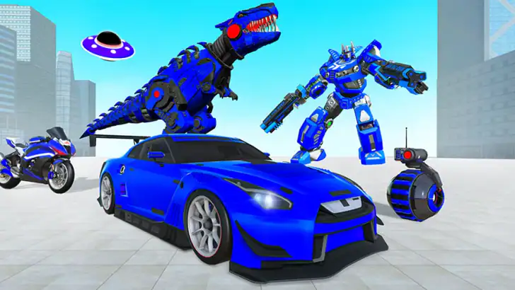 Dino Transform Robot Games feature graphic